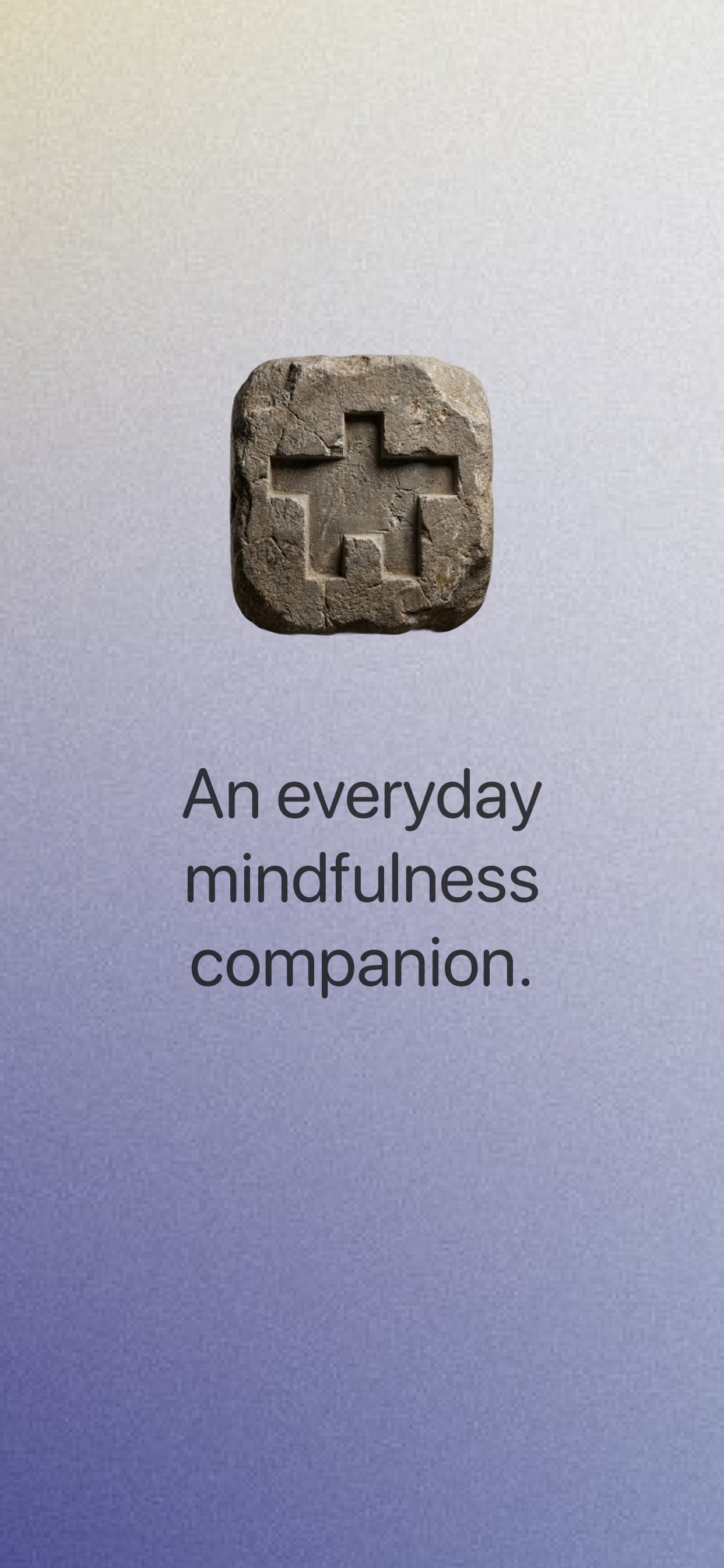 Roshi app screenshot: “An everyday mindfulness companion.”